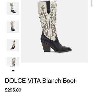 Dolce Vita Black and White Western Boots